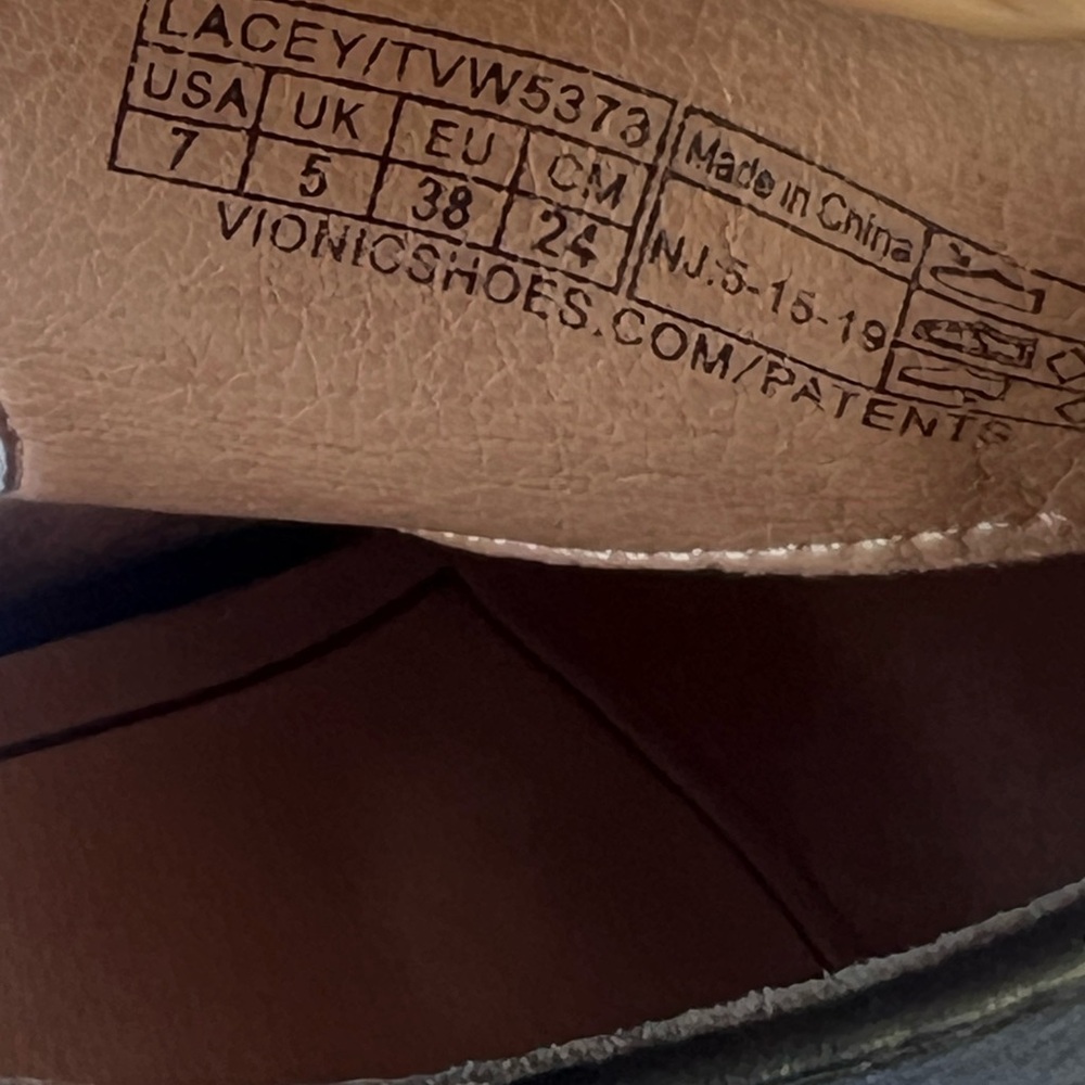 Vionic Sleek Black Leather Open Heel Booties - image 6